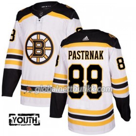 Boston Bruins Hockeydrakt David Pastrnak 88 2017-2018 Hvit Adidas Authentic - Barn